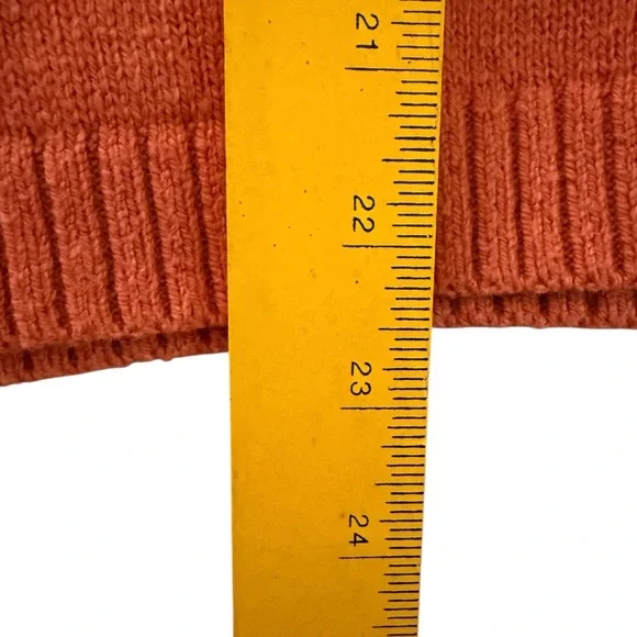 Madewell V-Neck Sweater in Warm Coral - Picture 6 of 8